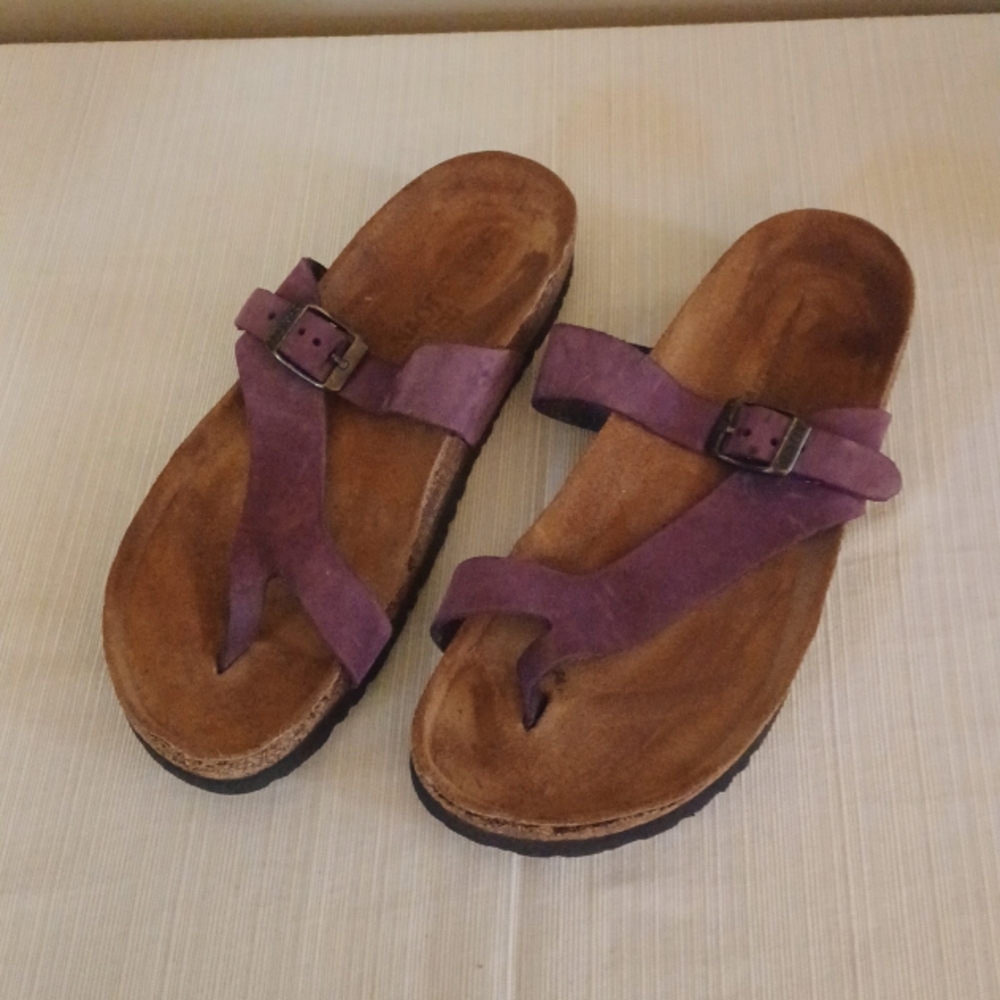 Sz 39 (8) Naot Lavender Cork Sandals